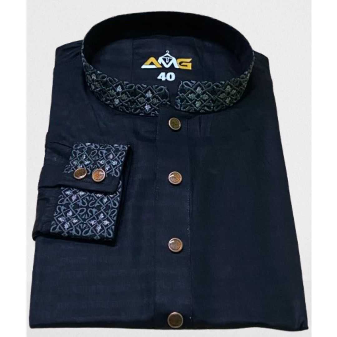 Black,color,Panjabi