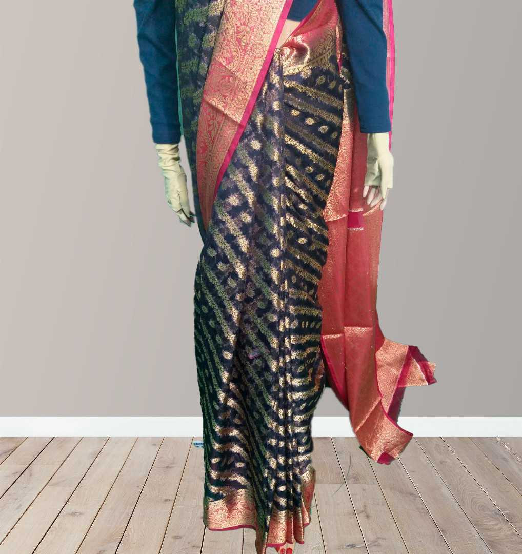 ইন্ডিয়ান, অর্গানজা, পার্টি শাড়ি, জরি সুতা, ব্লাউজ পিস, ফেস্টিভ শাড়ি, প্রিমিয়াম শাড়ি