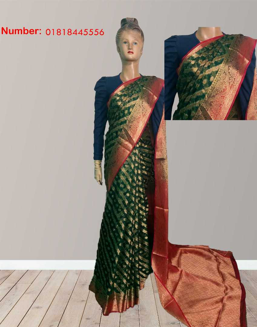 ইন্ডিয়ান, অর্গানজা, পার্টি শাড়ি, জরি সুতা, ব্লাউজ পিস, ফেস্টিভ শাড়ি, প্রিমিয়াম শাড়ি