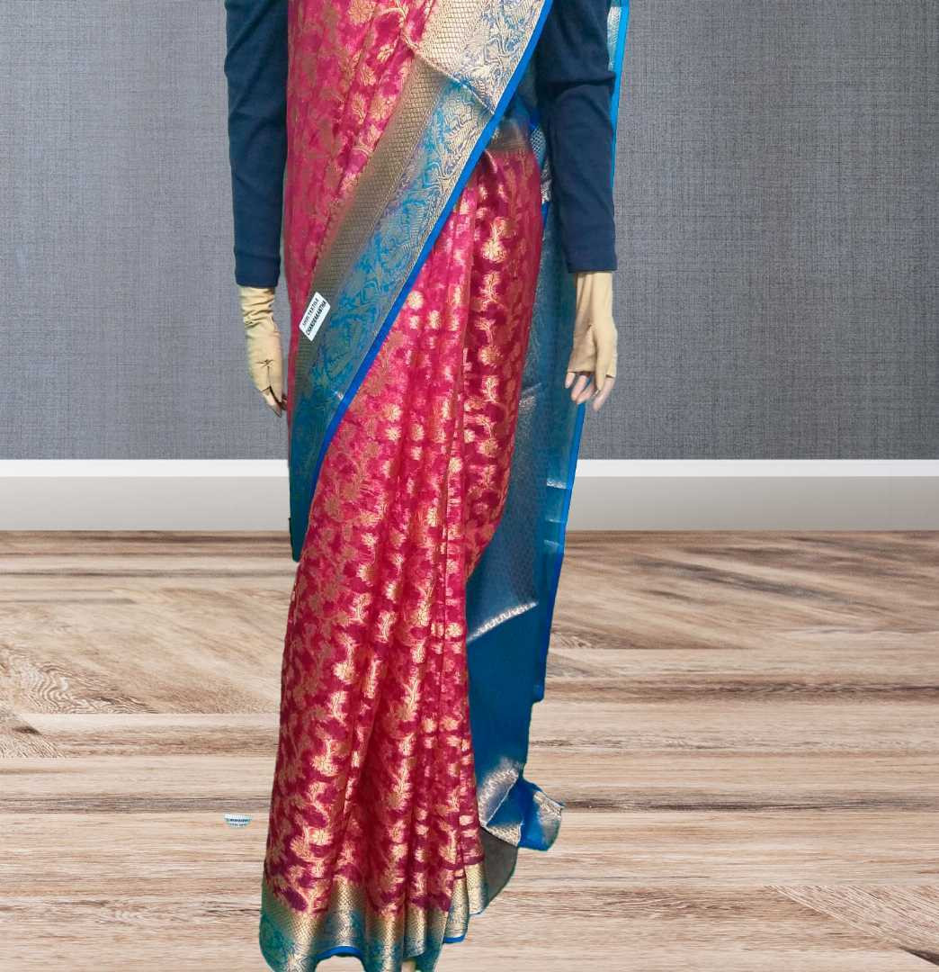 ইন্ডিয়ান, অর্গানজা, পার্টি শাড়ি, জরি সুতা, ব্লাউজ পিস, ফেস্টিভ শাড়ি, প্রিমিয়াম শাড়ি