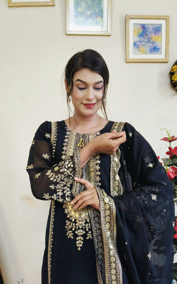 party dress garara, garara dress, party wear dress, ladies party dress, garara dress bangladesh, sequence embroidery dress, computer embroidery dress, georgette garara, ladies fashion, party wear bangladesh, গারারা, গারারা ড্রেস, পার্টি ড্রেস, মেয়েদের পার্টি ড্রেস, সিকুয়েন্স এমব্রয়ডারি, MBR BD