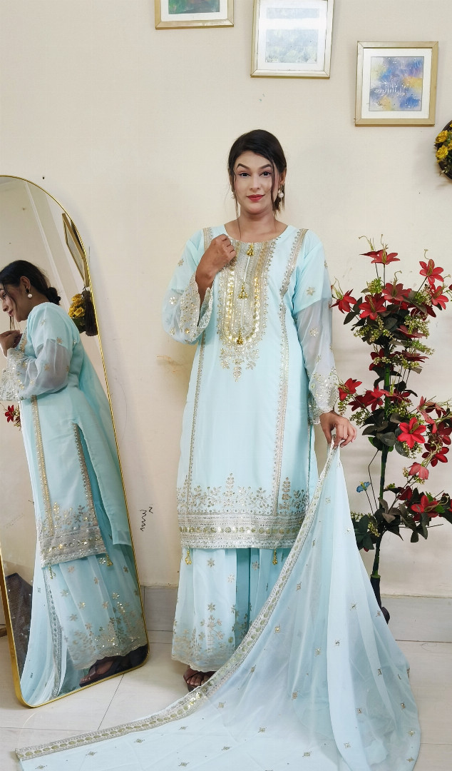 party dress garara, garara dress, party wear dress, ladies party dress, garara dress bangladesh, sequence embroidery dress, computer embroidery dress, georgette garara, ladies fashion, party wear bangladesh, গারারা, গারারা ড্রেস, পার্টি ড্রেস, মেয়েদের পার্টি ড্রেস, সিকুয়েন্স এমব্রয়ডারি, MBR BD