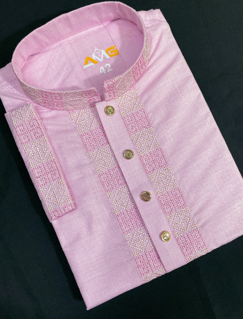 Lux Pink Panjabi, Queen Pink Panjabi, pink panjabi bangladesh, লাক্স গোলাপি পাঞ্জাবি, রানী গোলাপি পাঞ্জাবি, এমব্রয়ডারি পাঞ্জাবি, প্রিমিয়াম পাঞ্জাবি, হেরিংবোন কটন পাঞ্জাবি, সুতি পাঞ্জাবি, কটন পাঞ্জাবি, ঈদের পাঞ্জাবি, পুরুষদের পাঞ্জাবি, embroidered panjabi, premium panjabi