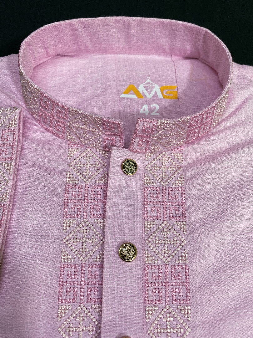 Lux Pink Panjabi, Queen Pink Panjabi, pink panjabi bangladesh, লাক্স গোলাপি পাঞ্জাবি, রানী গোলাপি পাঞ্জাবি, এমব্রয়ডারি পাঞ্জাবি, প্রিমিয়াম পাঞ্জাবি, হেরিংবোন কটন পাঞ্জাবি, সুতি পাঞ্জাবি, কটন পাঞ্জাবি, ঈদের পাঞ্জাবি, পুরুষদের পাঞ্জাবি, embroidered panjabi, premium panjabi