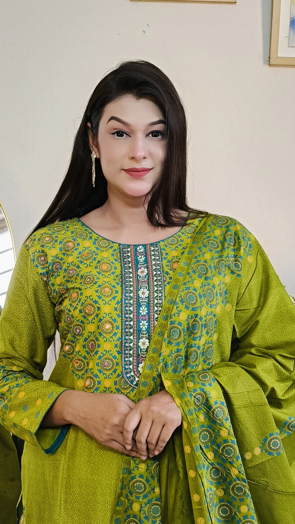 স্ল্যাব কটন থ্রি পিস, প্রিমিয়াম থ্রি পিস, টেবিল প্রিন্ট থ্রি পিস, কম্পিউটার এমব্রয়ডারি, মেয়েদের থ্রি পিস, থ্রি পিস কালেকশন, কটন থ্রি পিস, ladies three piece, premium three piece, slab cotton three piece, table print three piece, computer embroidery three piece, ladies fashion, MBR BD