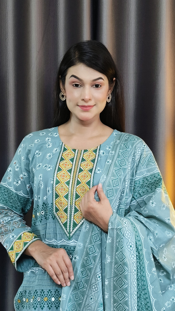 প্রিমিয়াম থ্রি পিস, স্ল্যাব কটন থ্রি পিস, স্ল্যাব কটন, মেয়েদের থ্রি পিস, থ্রি পিস বাংলাদেশ, কটন থ্রি পিস, টেবিল প্রিন্ট থ্রি পিস, এমব্রয়ডারি থ্রি পিস, কম্পিউটার এমব্রয়ডারি, ladies three piece, cotton three piece